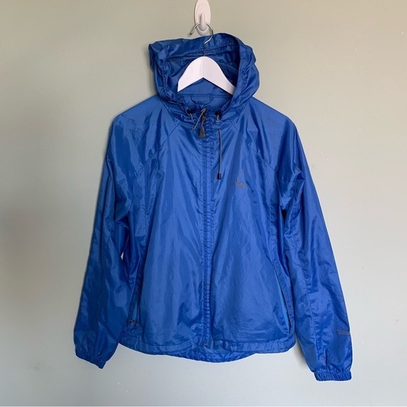 Sierra Designs Blue Packable Rain Jacket Small S - Picture 2 of 8